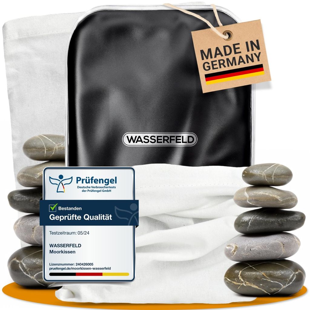 WASSERFELD® Moorkissen XXL für Mikrowelle | weicher Bezug Produktbild 
