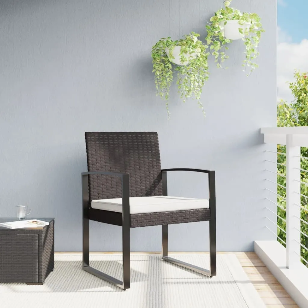 Set 2 Sedie Pranzo Esterno Rattan PP Marrone - Design Living Store