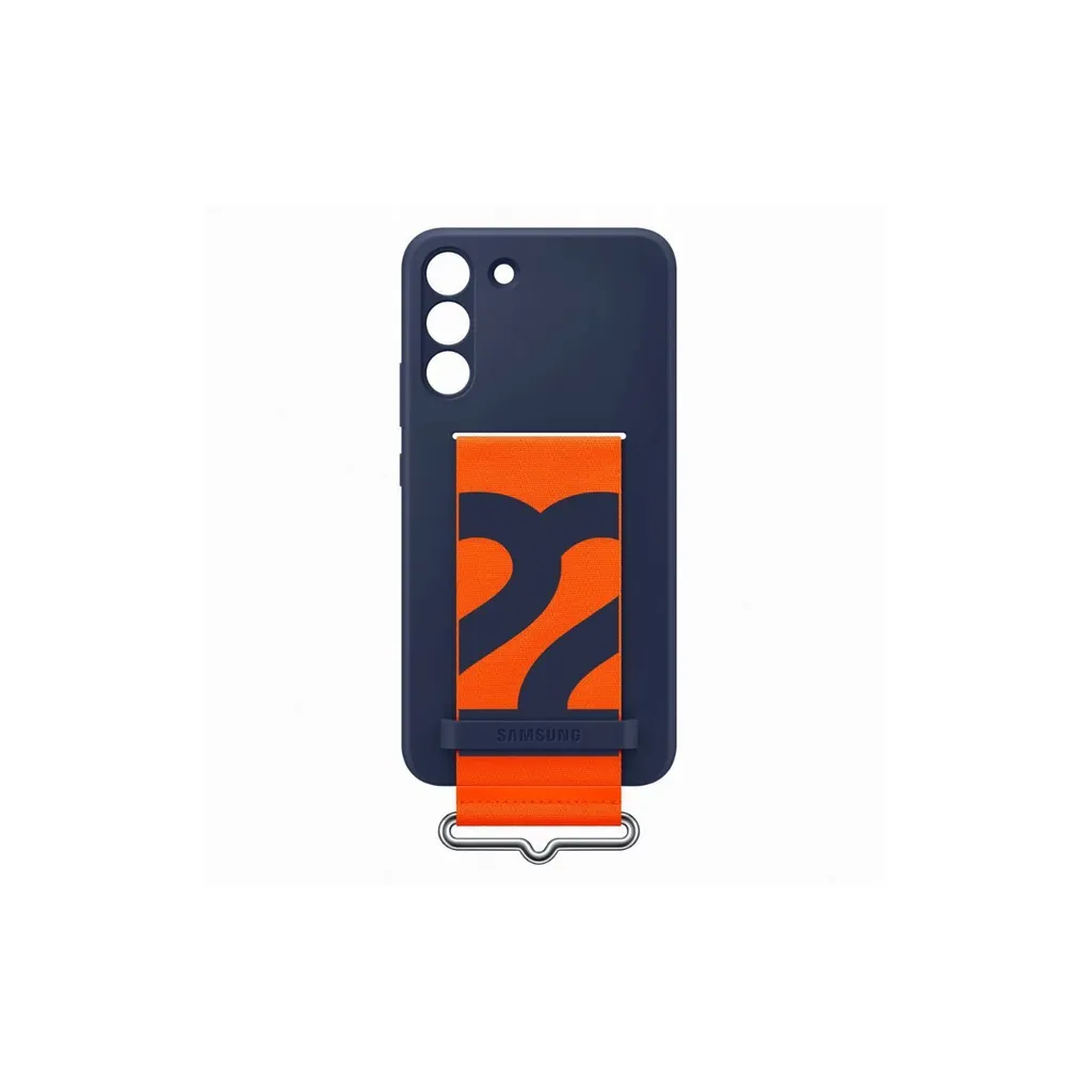 Samsung Silicone Cover with Strap (Galaxy S22 Plus) blau - 11