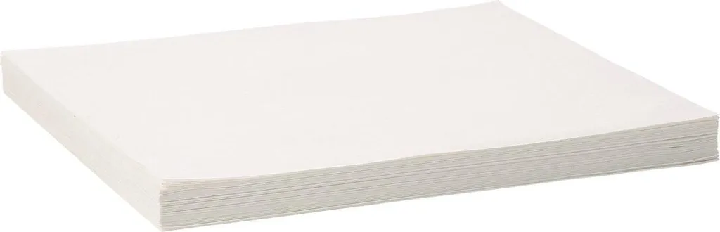 Papier filtre pour friteuse 49 x 41 cm, 100 feuilles pour filtre mobile