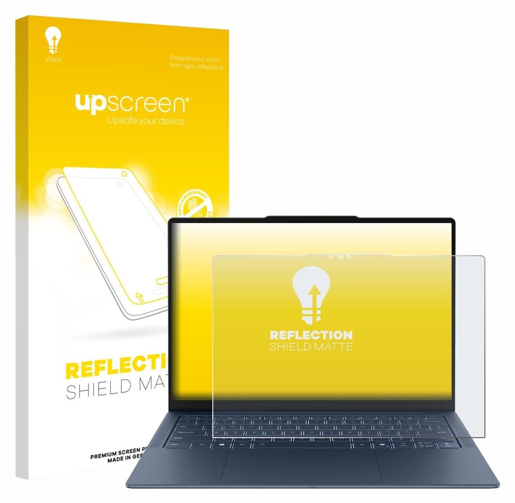 upscreen Schutzfolie für Lenovo Yoga Slim 7x Gen 11 14" Displayschutz Displayschutzfolie Folie Matt Entspiegelungsfolie