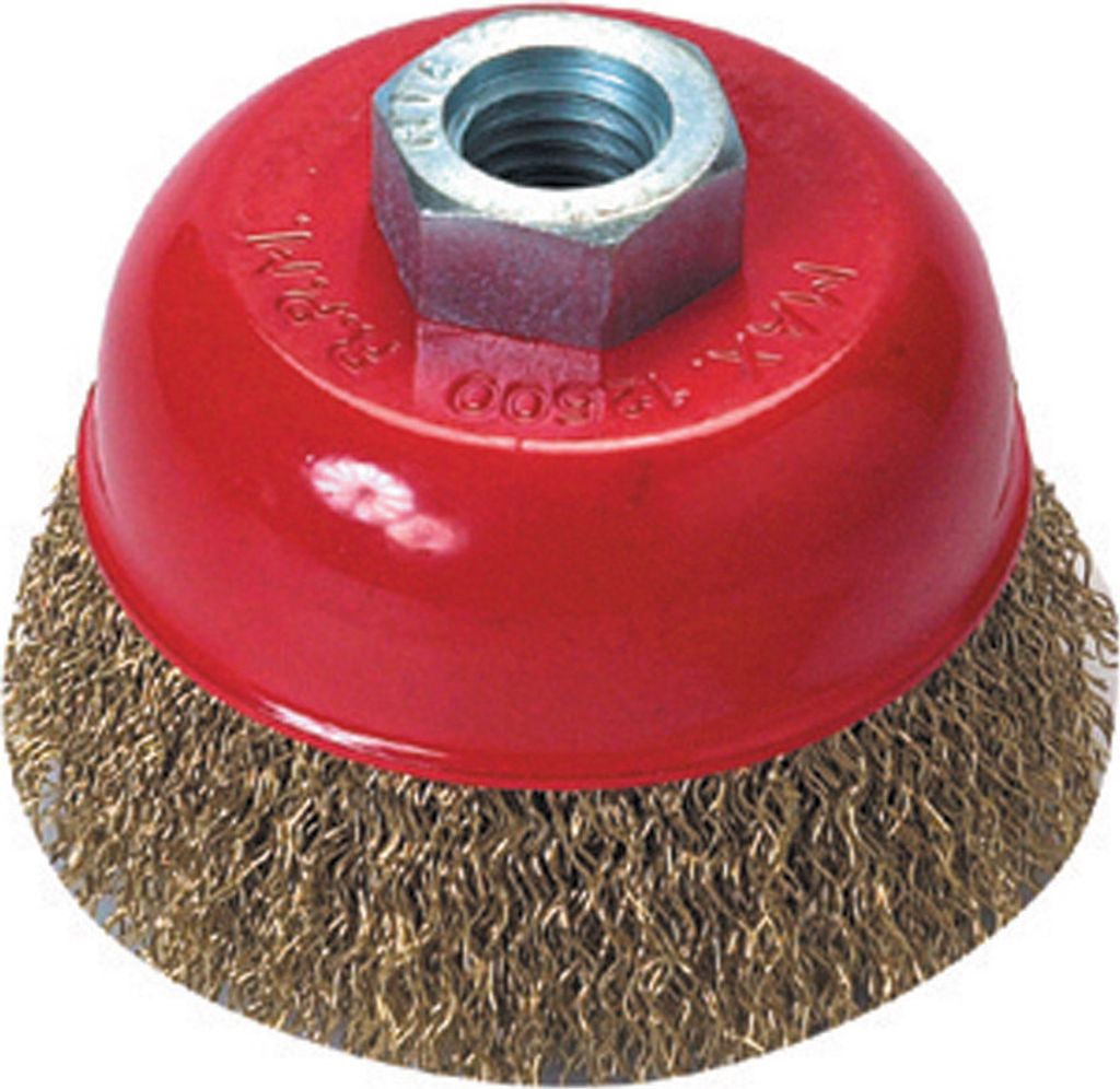 ToolTech 50004 Topfbürste 75mm rot Holz und Metall Produktbild 