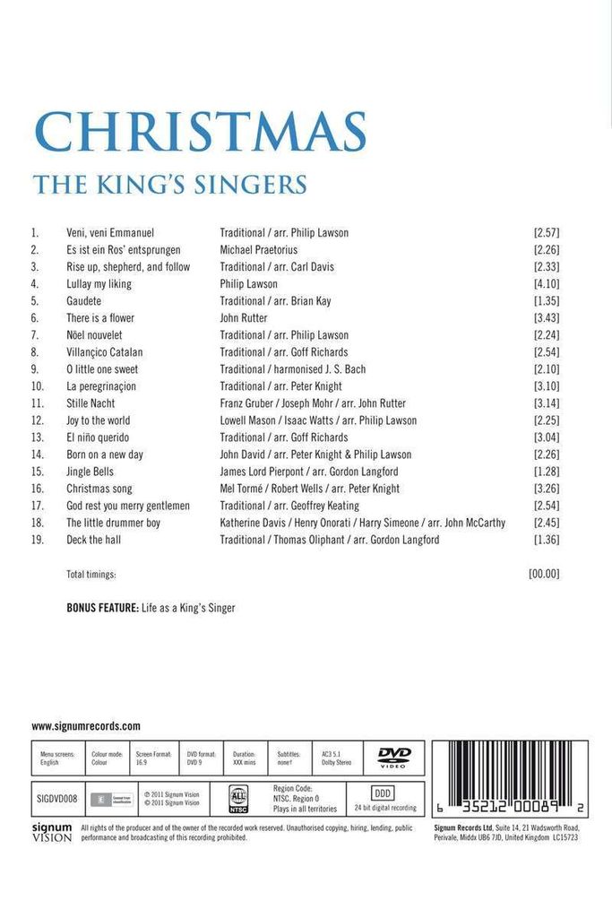 The King's Singers: Christmas