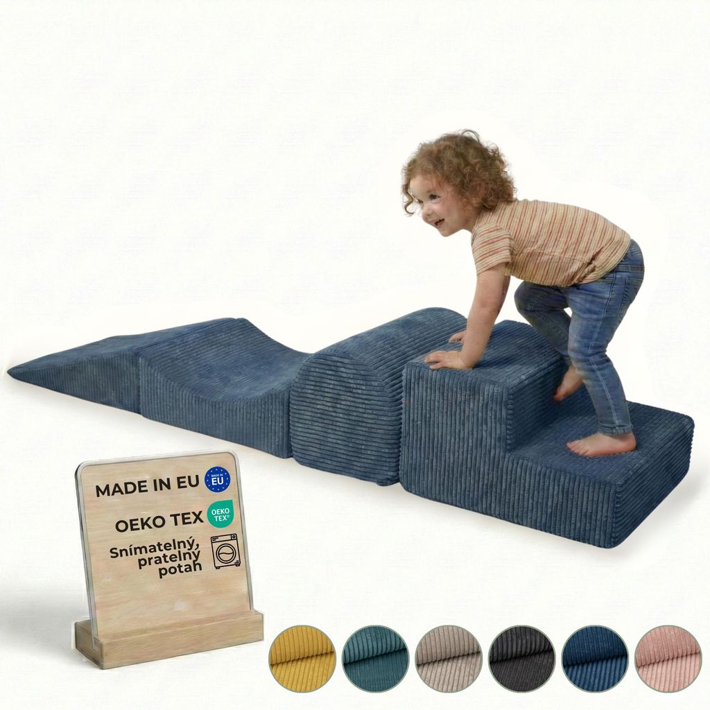 Pillows24 – pěnové stavební kostky pro děti z manšestru | Obrázek produktu 