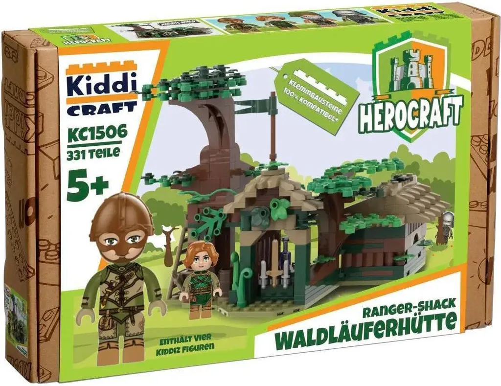 Jeu de briques Cabane du rôdeur : set de construction complet 331 pièces