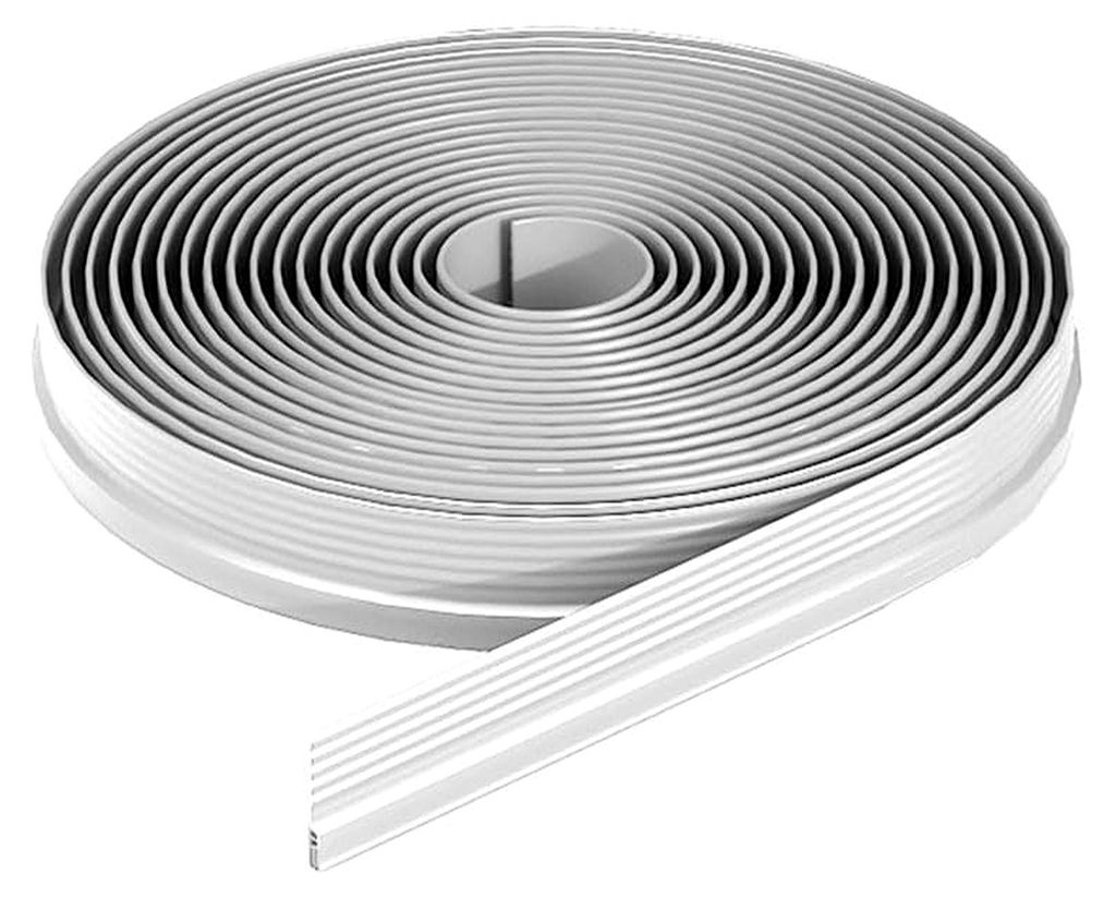 Luftdichtungsstreifen für Schiebefenster aus TPE-Material, 200 cm Aluminium-Legierung, Türbodendämmung (weiß)