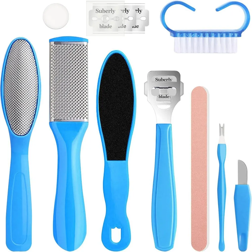 Kit professionnel de pédicure 10 en 1 en acier inoxydable pour pieds