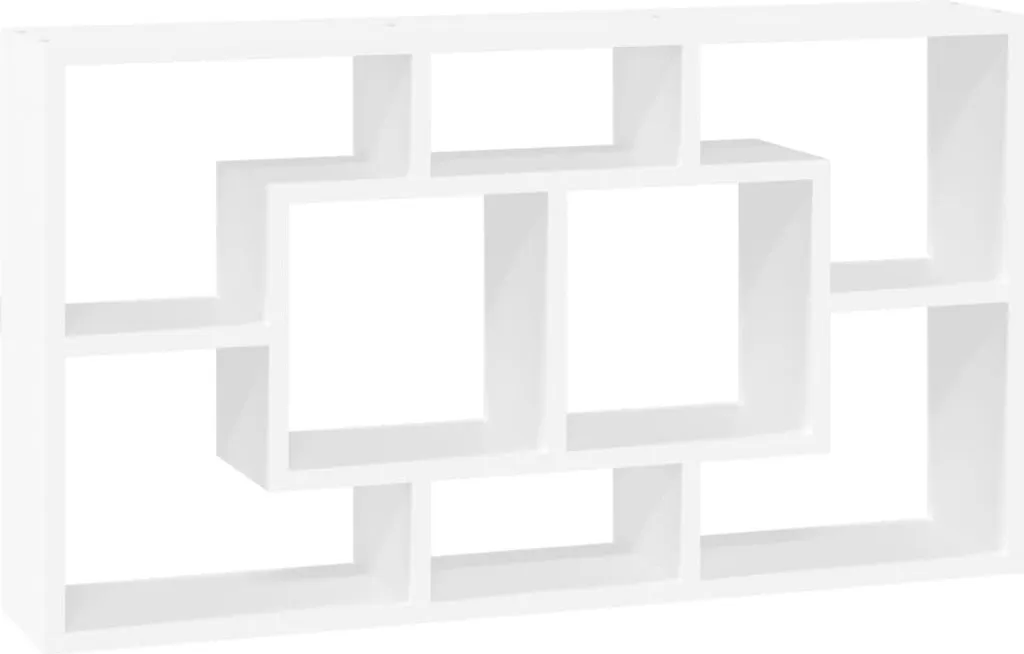 Scaffale Pensile 8 Scomparti Bianco Lucido | Offerta Libreria Moderna