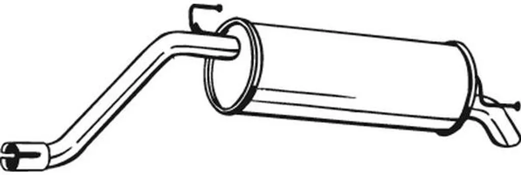Silencieux arrière OE 51782324 BOSAL haute résistance pour Grande Punto