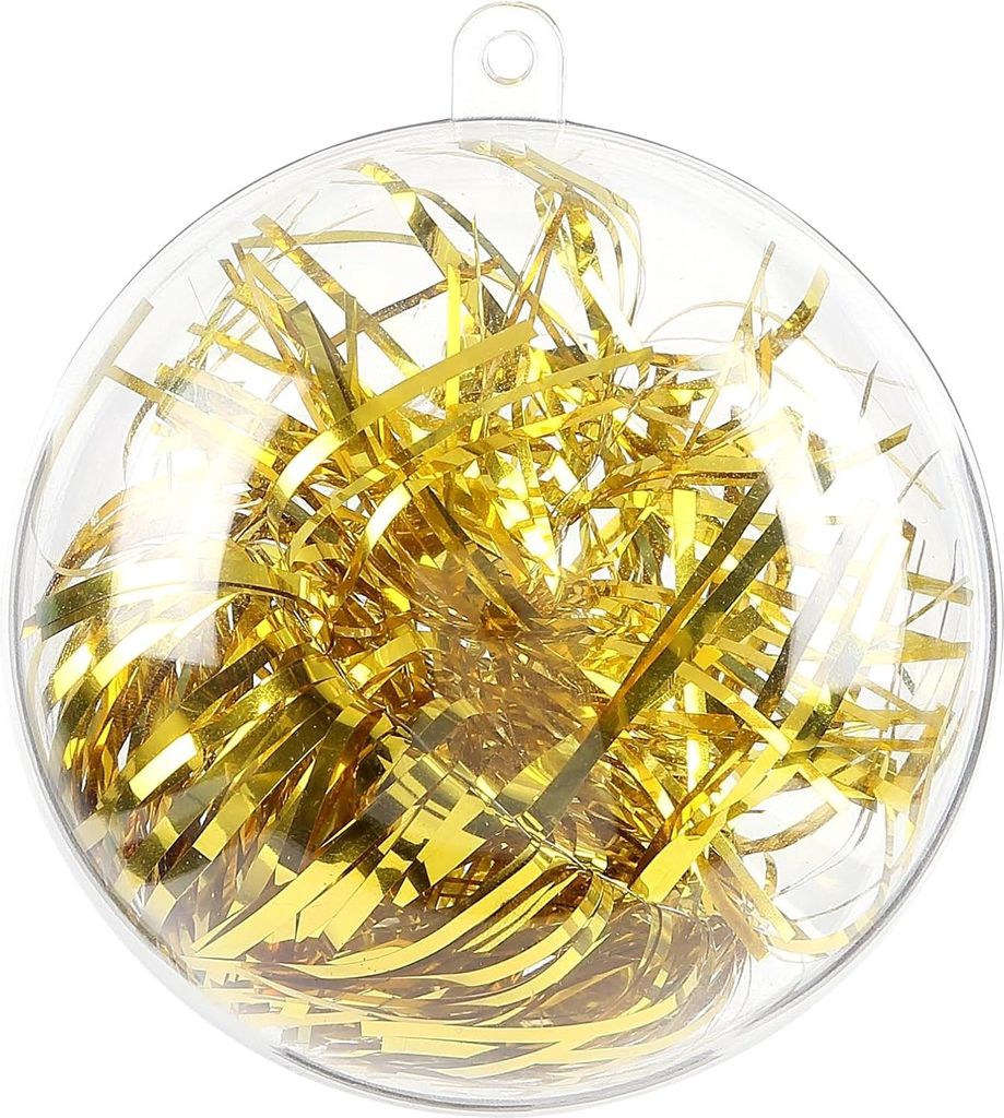20 Stücke Acrylkugeln Transparent Set Christbaumkugeln Weihnachtskugeln Acryl Kugeln Durchsichtige Kunststoffkugeln Saisonal Dekoration Geschenk W...