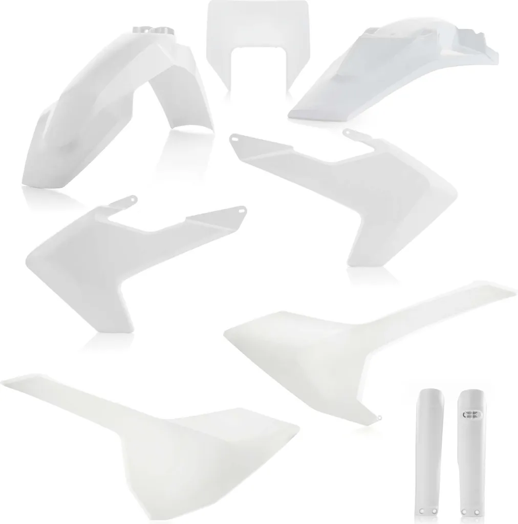 Plastique Husqvarna cassé kit habillage blanc 9 pièces Acerbis moto
