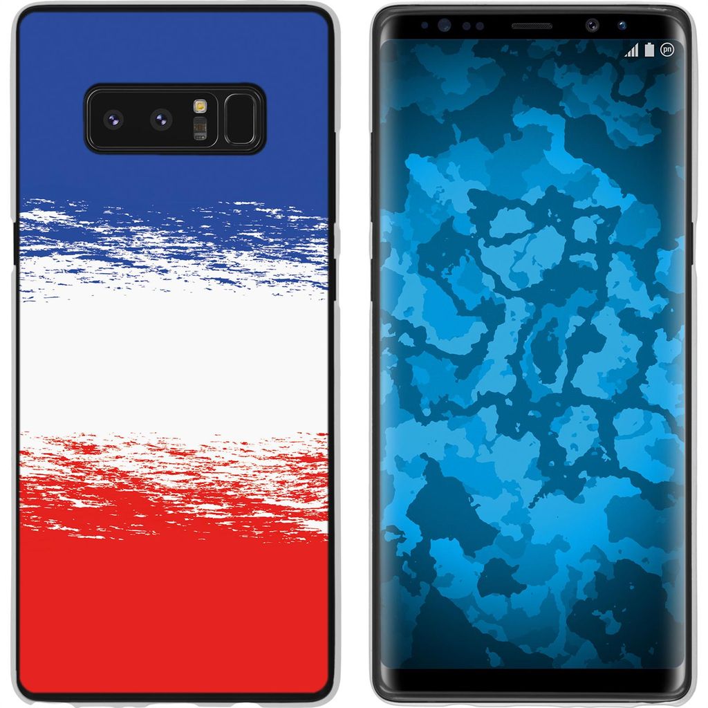 PhoneNatic Case kompatibel mit Samsung Galaxy Note 8 Silikon-Hülle WM France M5