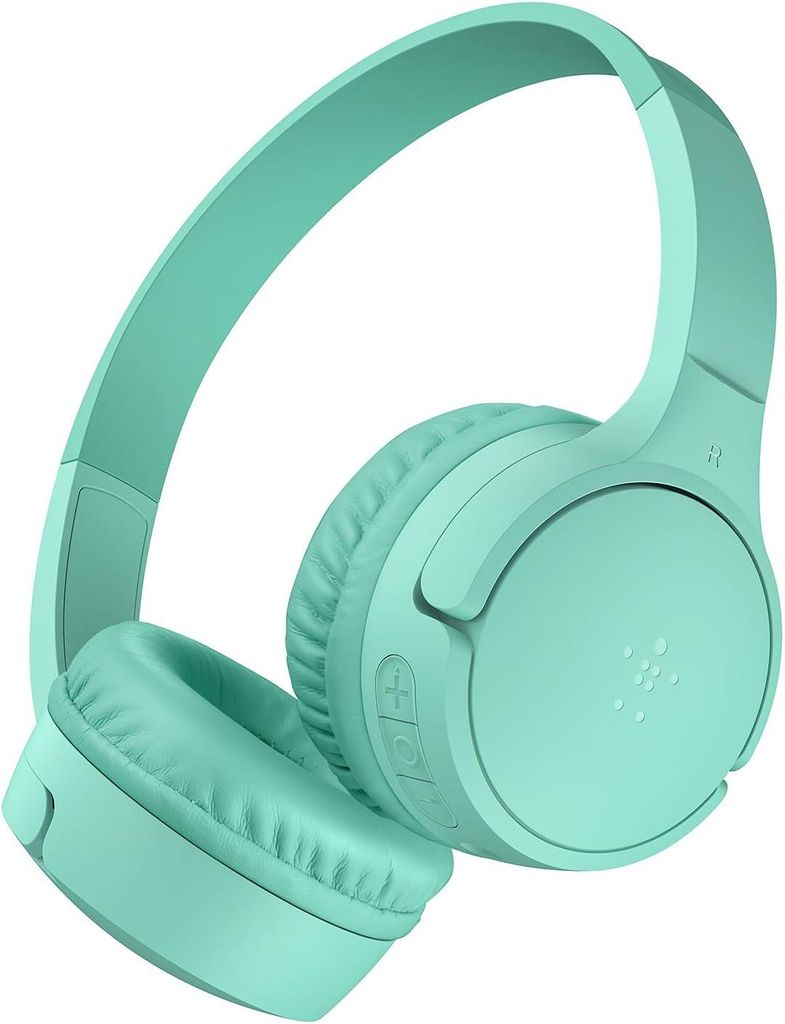 Kinderkopfhörer mit integriertem Mikrofon und lustigen Aufklebern, 30 Std. Wiedergabe Over-Ear-Kopfhörer für Unterricht, Ferien, iPhone, iPad, G...