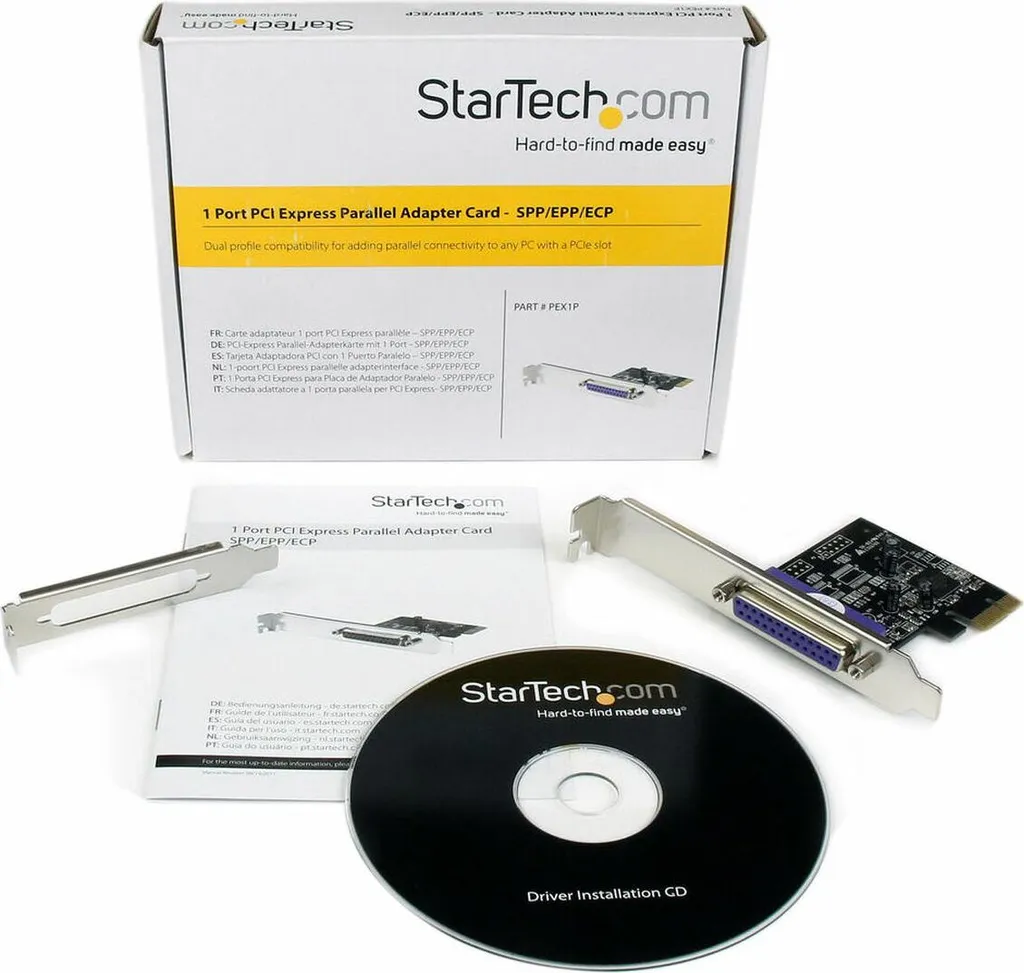 StarTech PEX1P2 Carte PCI Express vers Parallèle - Solution LPT Facile