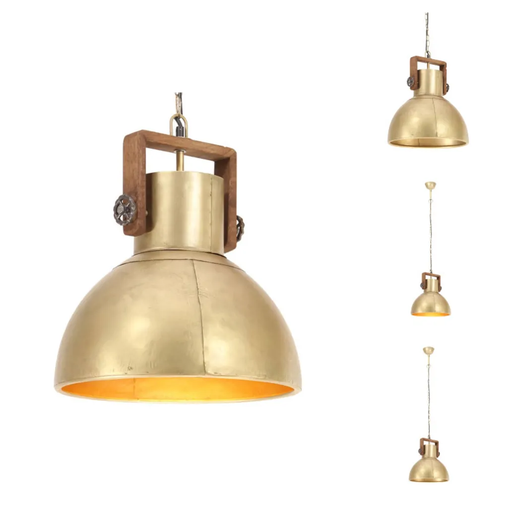 Lampadario Industriale Ottone vidaXL 40 cm E27 | Design Interni