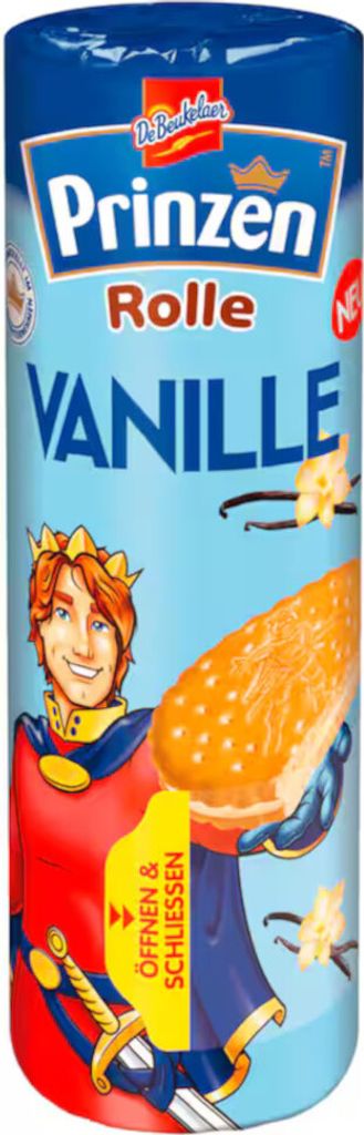 De Beukelaer Rouleau de Princes fourré à la crème vanille Image du produit 