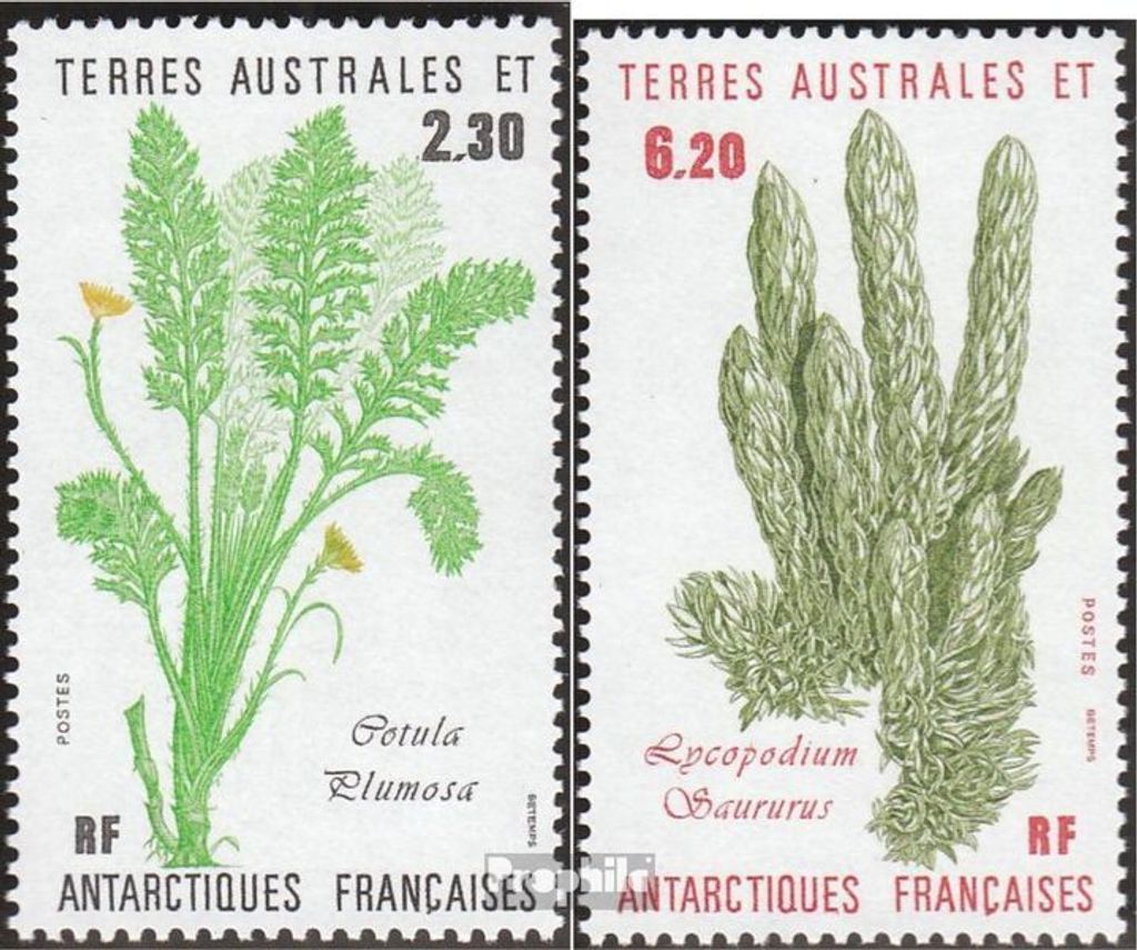 Briefmarken Französ. Gebiete Antarktis 1986 Mi 214-215 (kompl.Ausg.) postfrisch Pflanzen