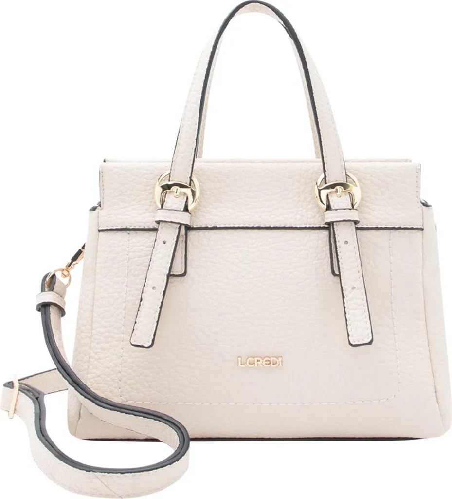 Sac bandoulière compact beige L.CREDI - Fini le désordre, restez chic