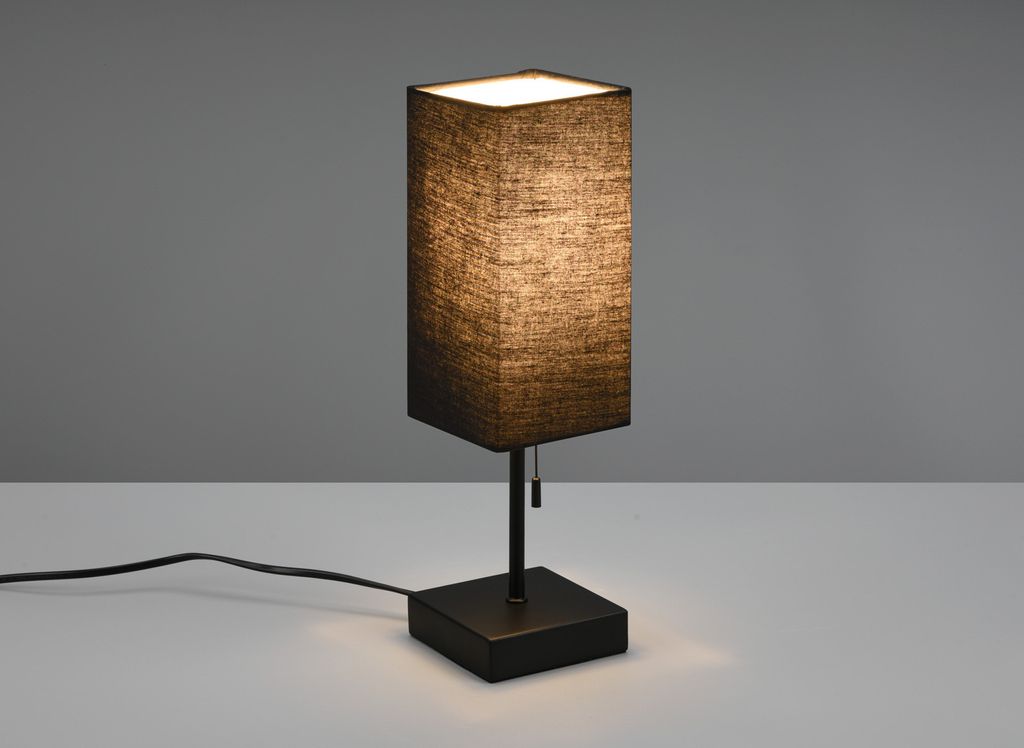 LED Tischlampe mit Stoff Lampenschirm USB Ladefunktion für Produktbild 