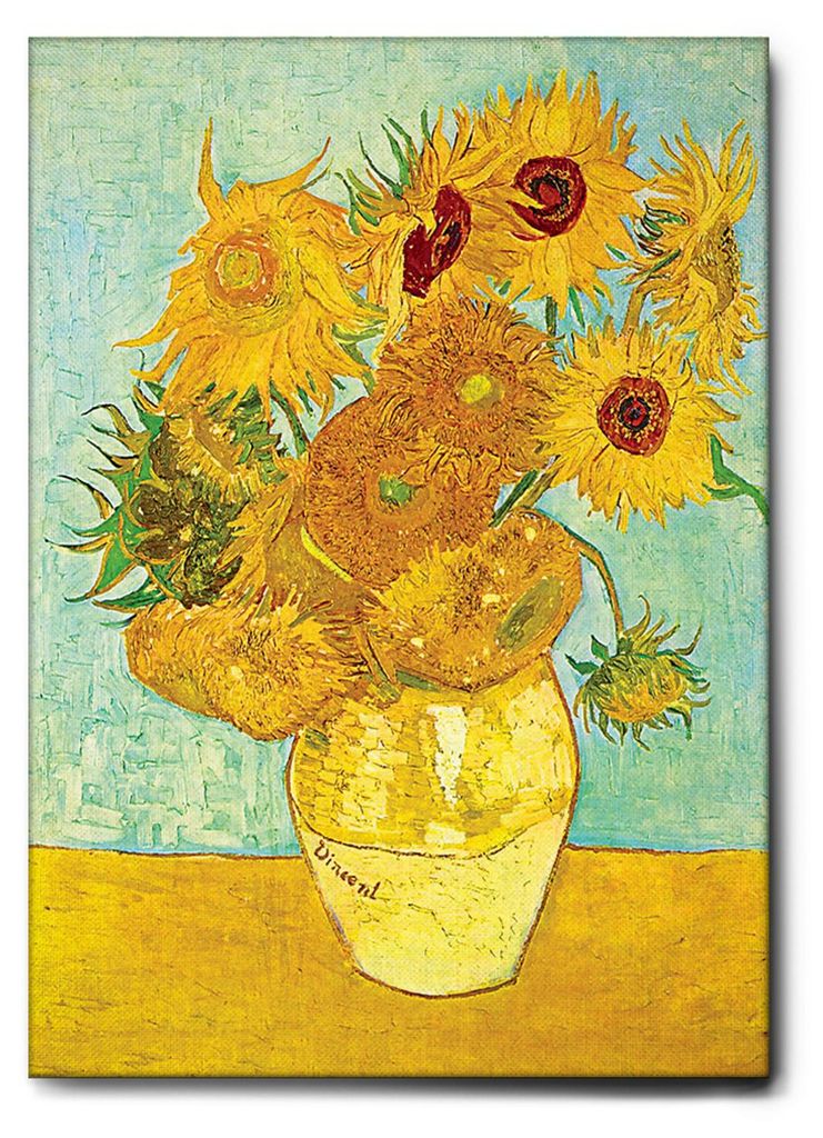 Giallobus - Słoneczniki - Vincent Van Gogh - 70D x 100S cm Zdjęcie produktu 