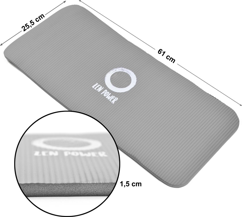 Zen Power Kniematte - Schutzmatte- Farbe: Grau