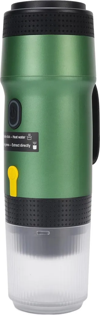 Cafetière Portable 3 en 1 en Acier Inoxydable 304 USB Vert pour Camping