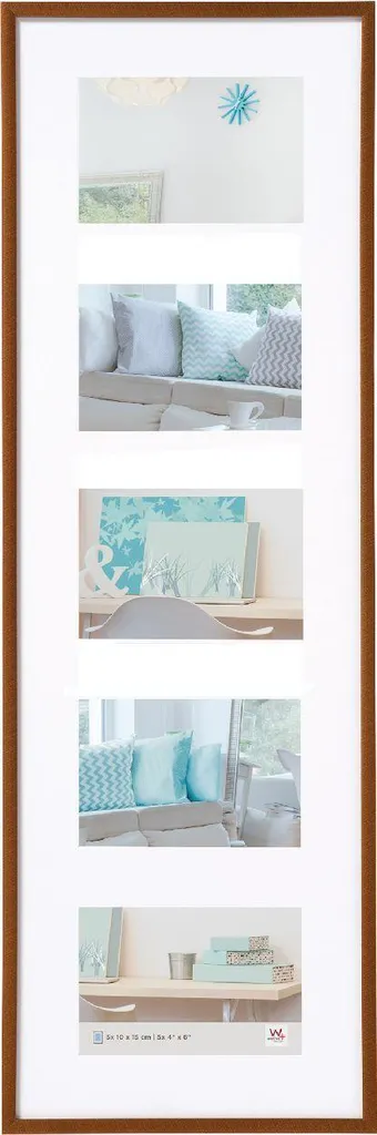Walther Cornice da galleria in plastica New Lifestyle bronzo 5 foto 10x15 cm