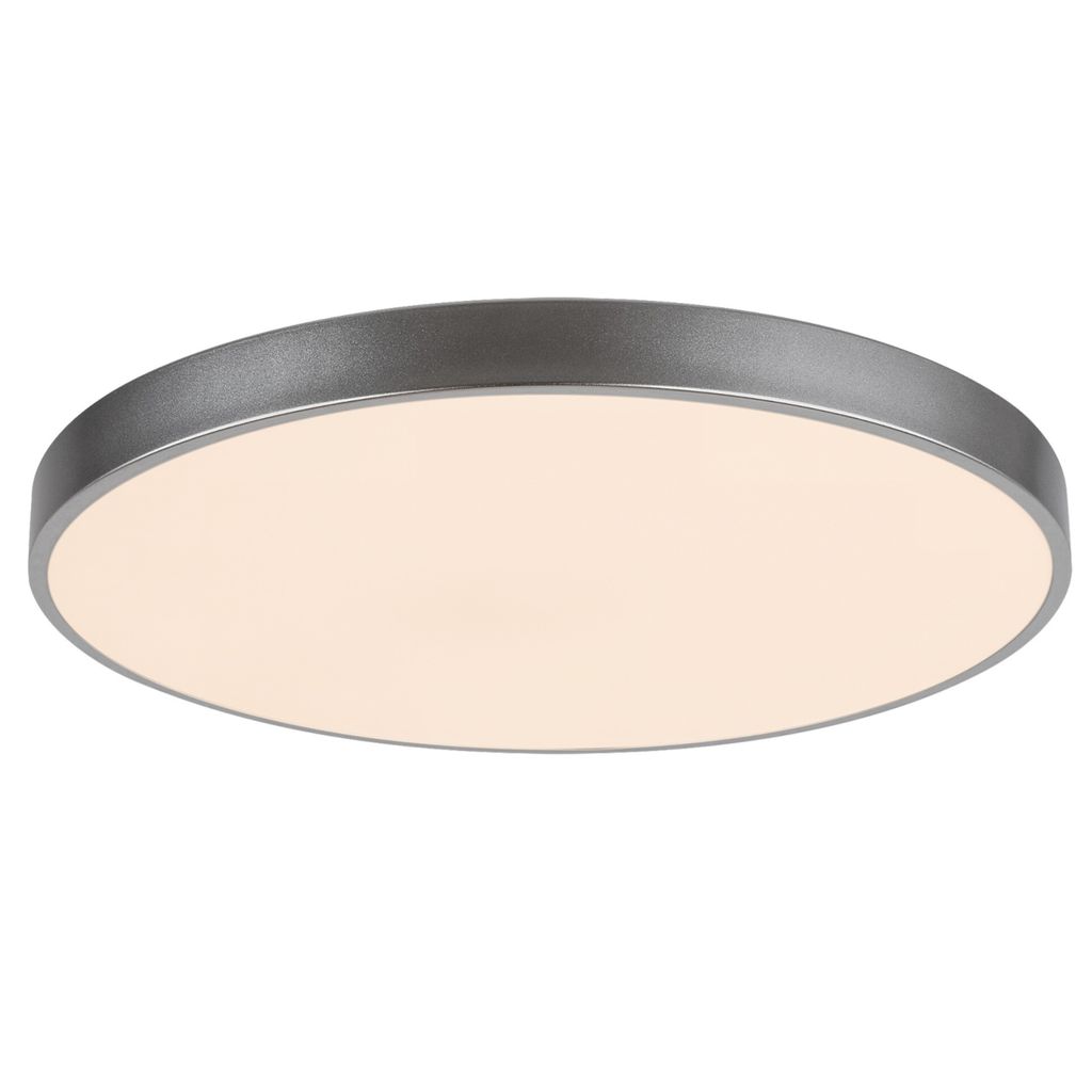 Plafon z pilotem 60 cm LED 60W srebrny okrągły Tesia 3317 Zdjęcie produktu 