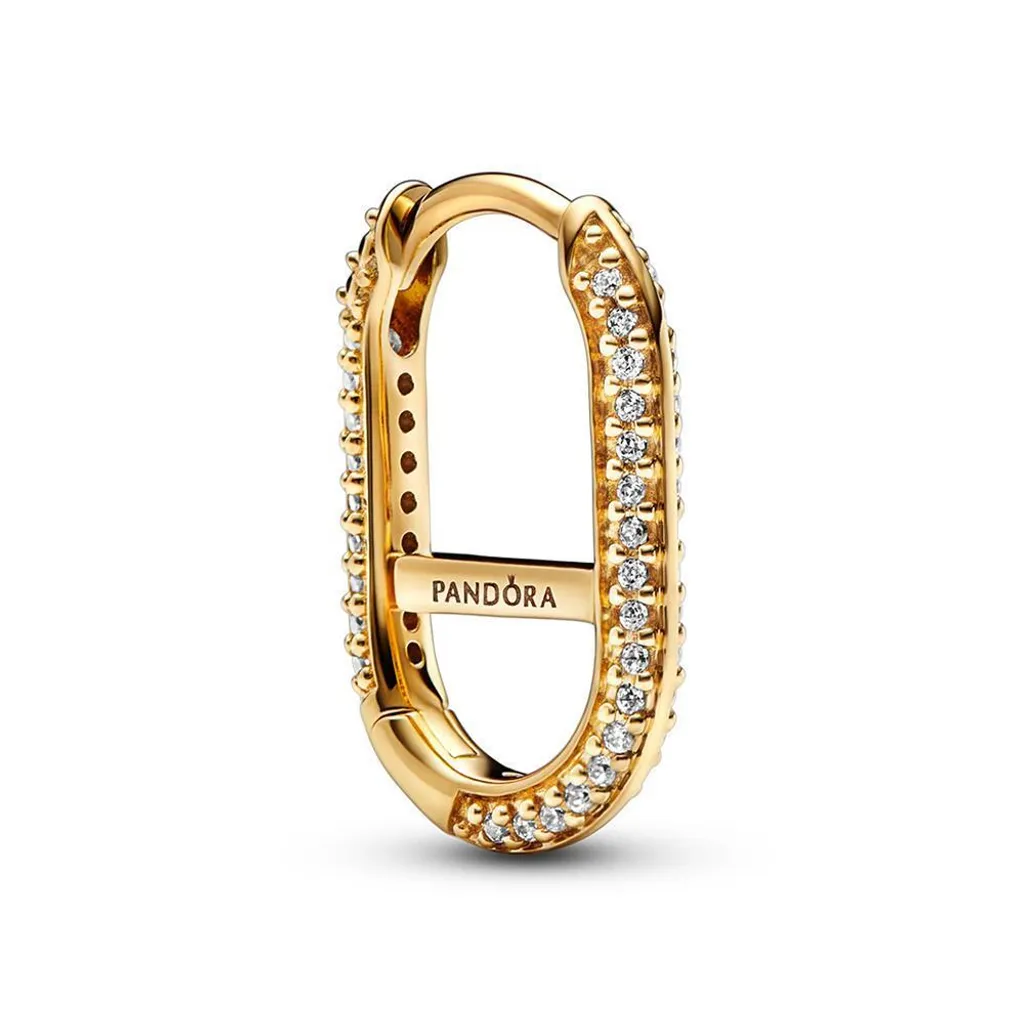 Mono boucle d'oreille anneau Pandora ME Pavé pour femme style moderne