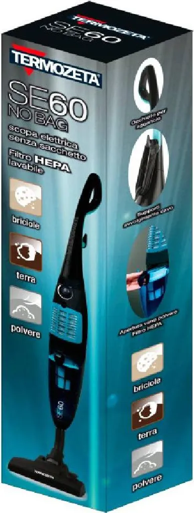 Termozeta SE60 Scopa Elettrica Senza Sacco 600W | Pulizia Rapida HEPA