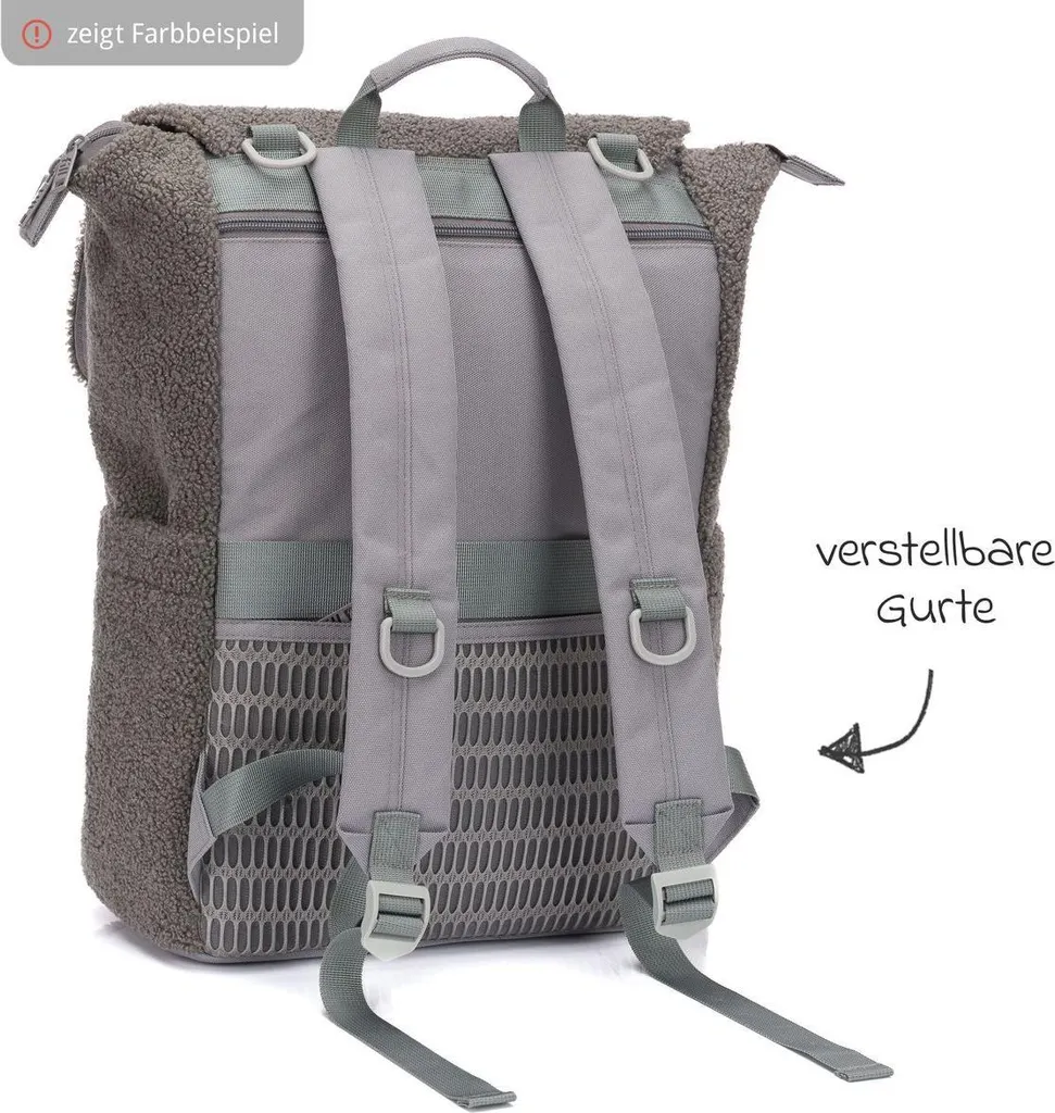 Sac à dos à langer Teddy Fillikid avec tapis de change et poches XXL