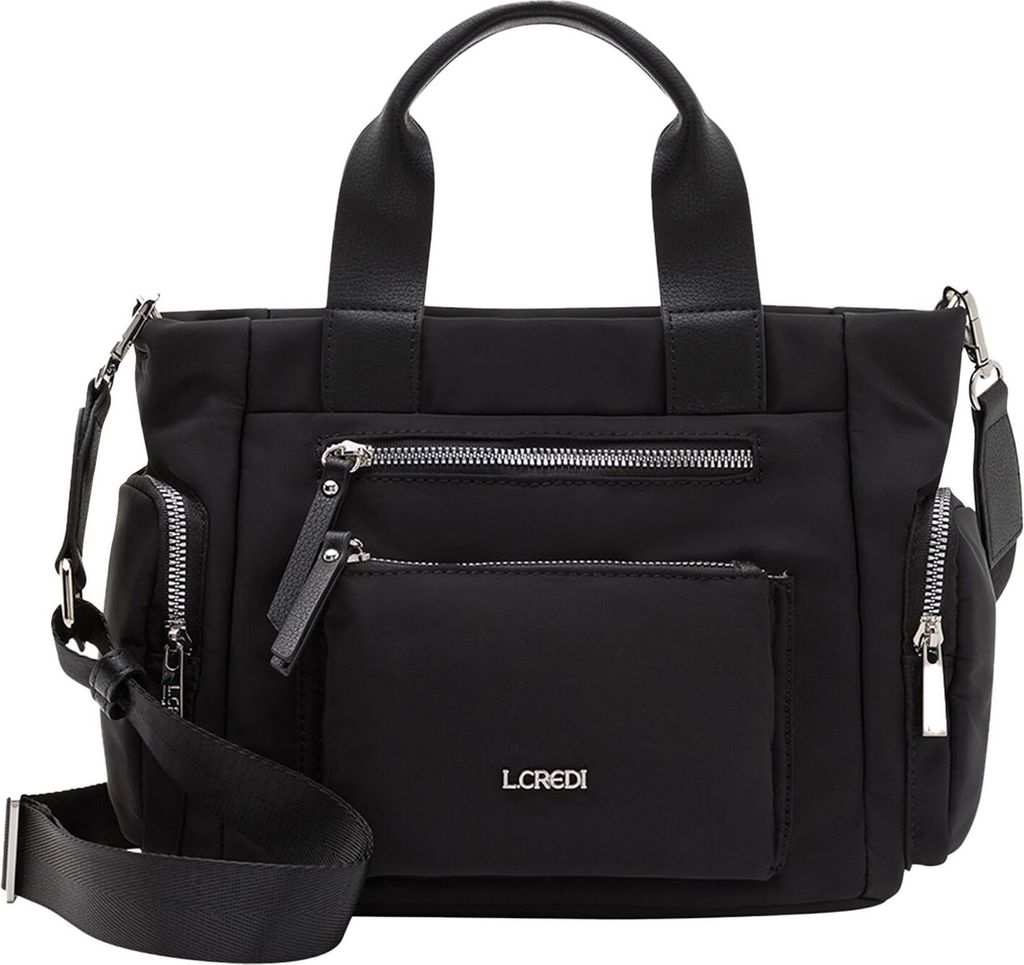 L.CREDI Handtasche Umhängetasche Odeta Handle Bag Black Produktbild 