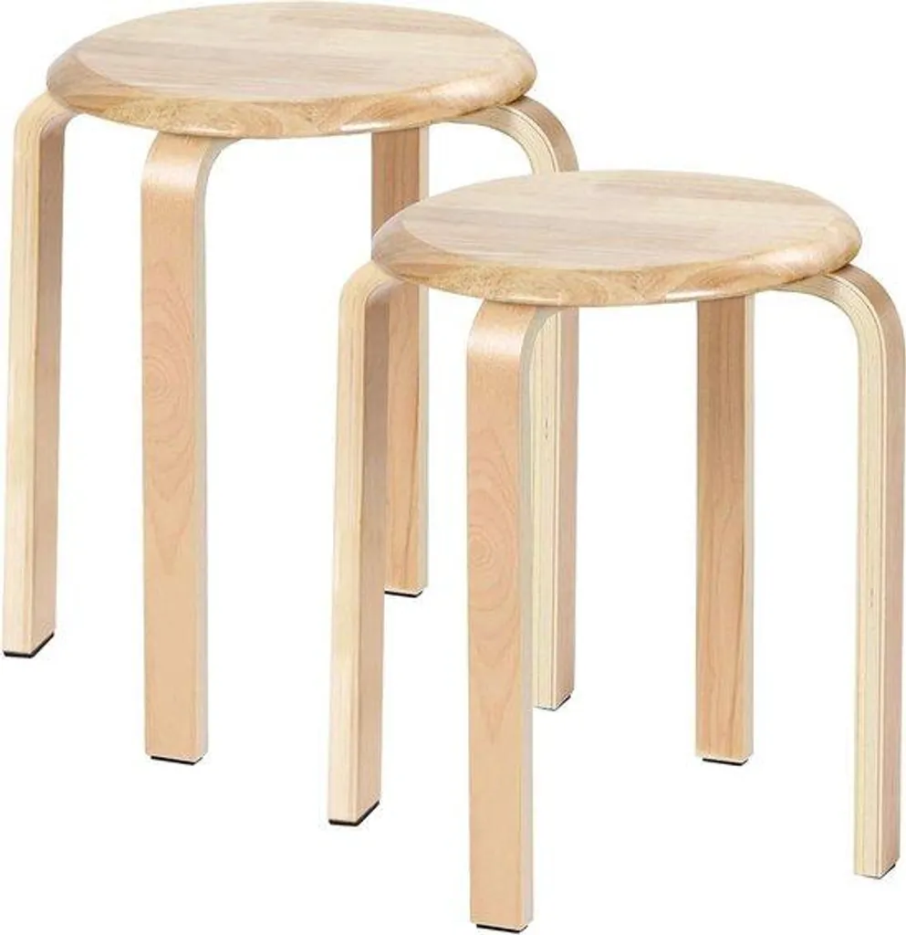 Chaises de cuisine en bois empilables lot de 2 pour petits espaces repas