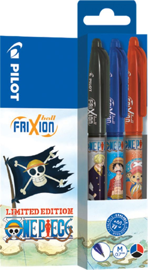 PILOT FriXion Ball 0.7 Tintenroller 3er Set - One Piece Produktbild 