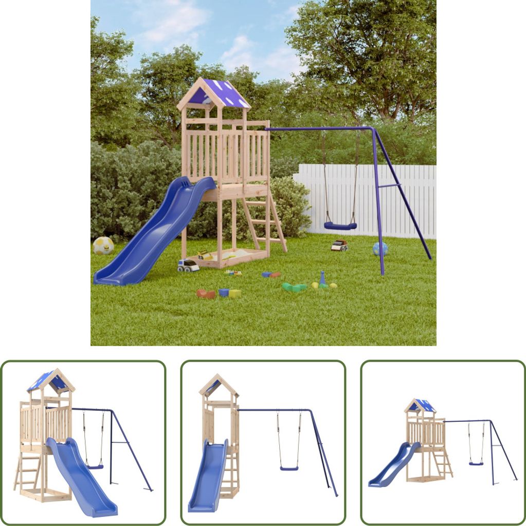 The Living Store Spielturm Massivholz Kiefer