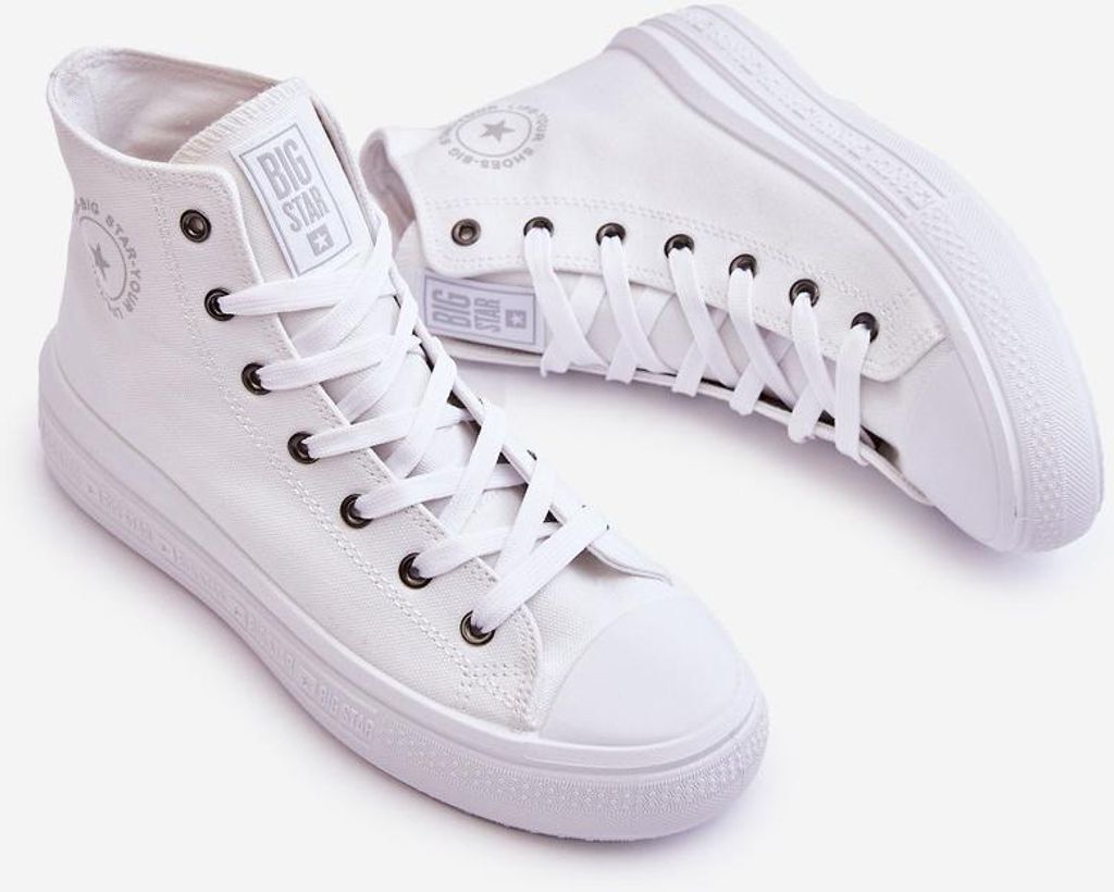 Hohe Damen-Sneaker Big Star LL274A183 Weiß 39 Produktbild 