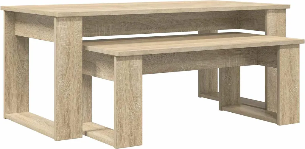 SYFAX™ Coffee Table Set 2 Pz Rovere Sonoma - Eleganza Multistrato Legno