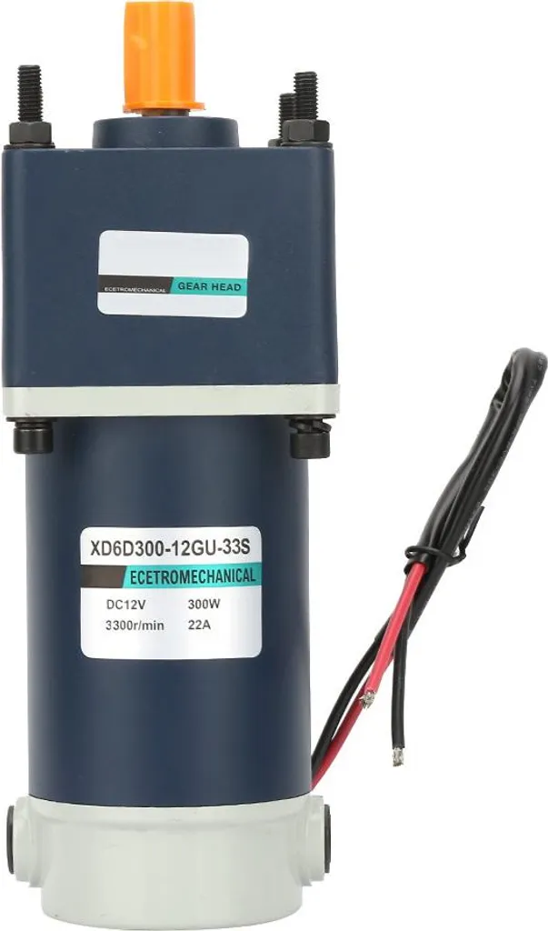 Moteur 12V 300W avec Engrenages Métal pour Remplacer Moteurs Faibles 15mm