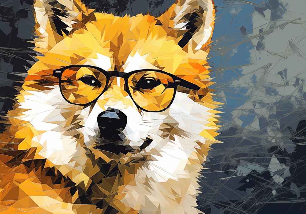 Plakat 66,5x46,5cm Intellektueller Hund