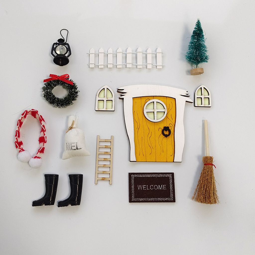 Magische Wichteltür Mit Zubehör – Leuchtendes DIY-Set Für Kinder Zum Basteln & Dekorieren Zu Weihnachten