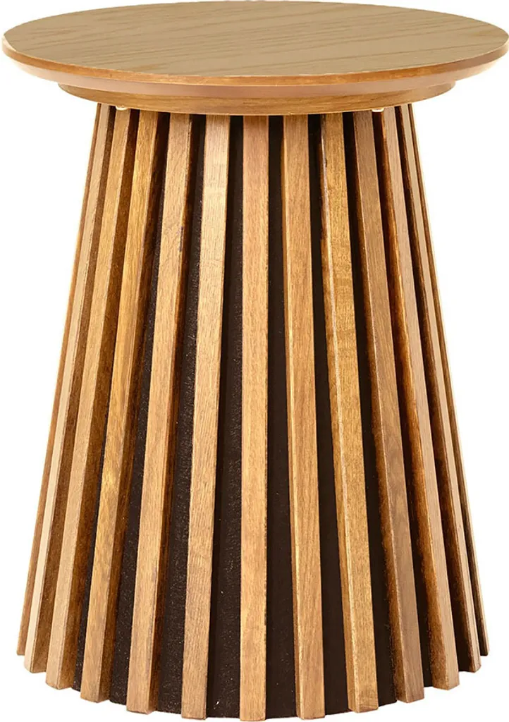 Table d'appoint gain de place Ø 40 cm en chêne Torben House Collection