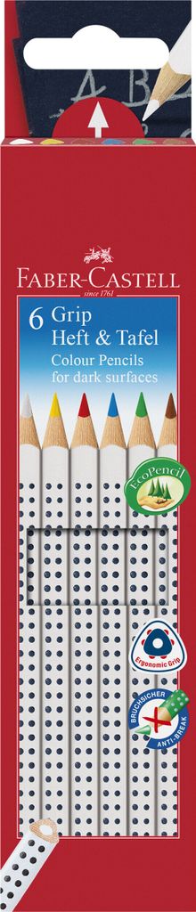 Pastelli FABER-CASTELL GRIP colori assortiti 6 pz. Immagine del prodotto 