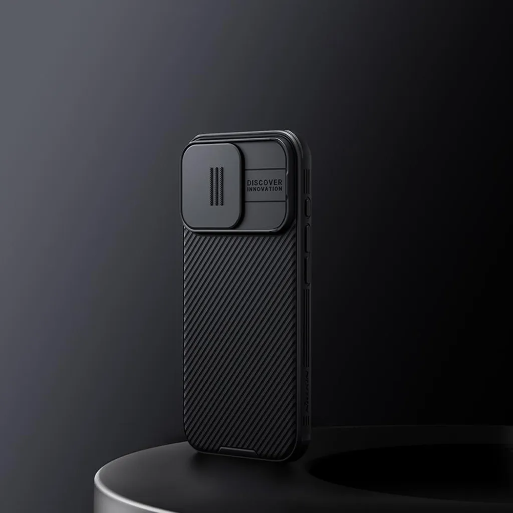 Custodia Nillkin CamShield Pro iPhone 16 Pro Nero - Protezione Fotocamera - 32