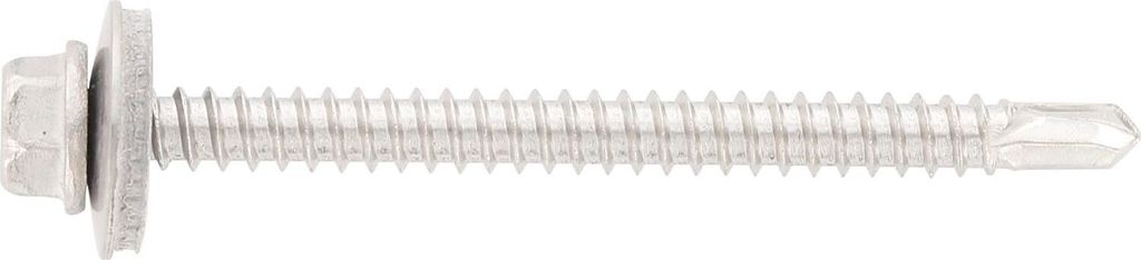 Bohrschrauben mit Dichtscheibe 5,5x25 - Bohrschraube mit Sechskantkopf und EPDM Dichtscheibe, Edelstahl A2 - 500 Stück