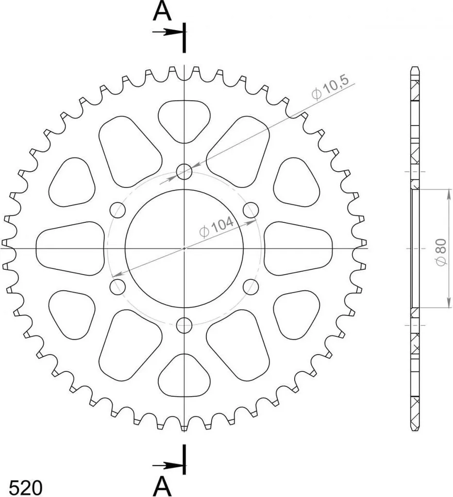Couronne Supersprox 520 48Z : Réduisez le Poids de votre Roue Arrière