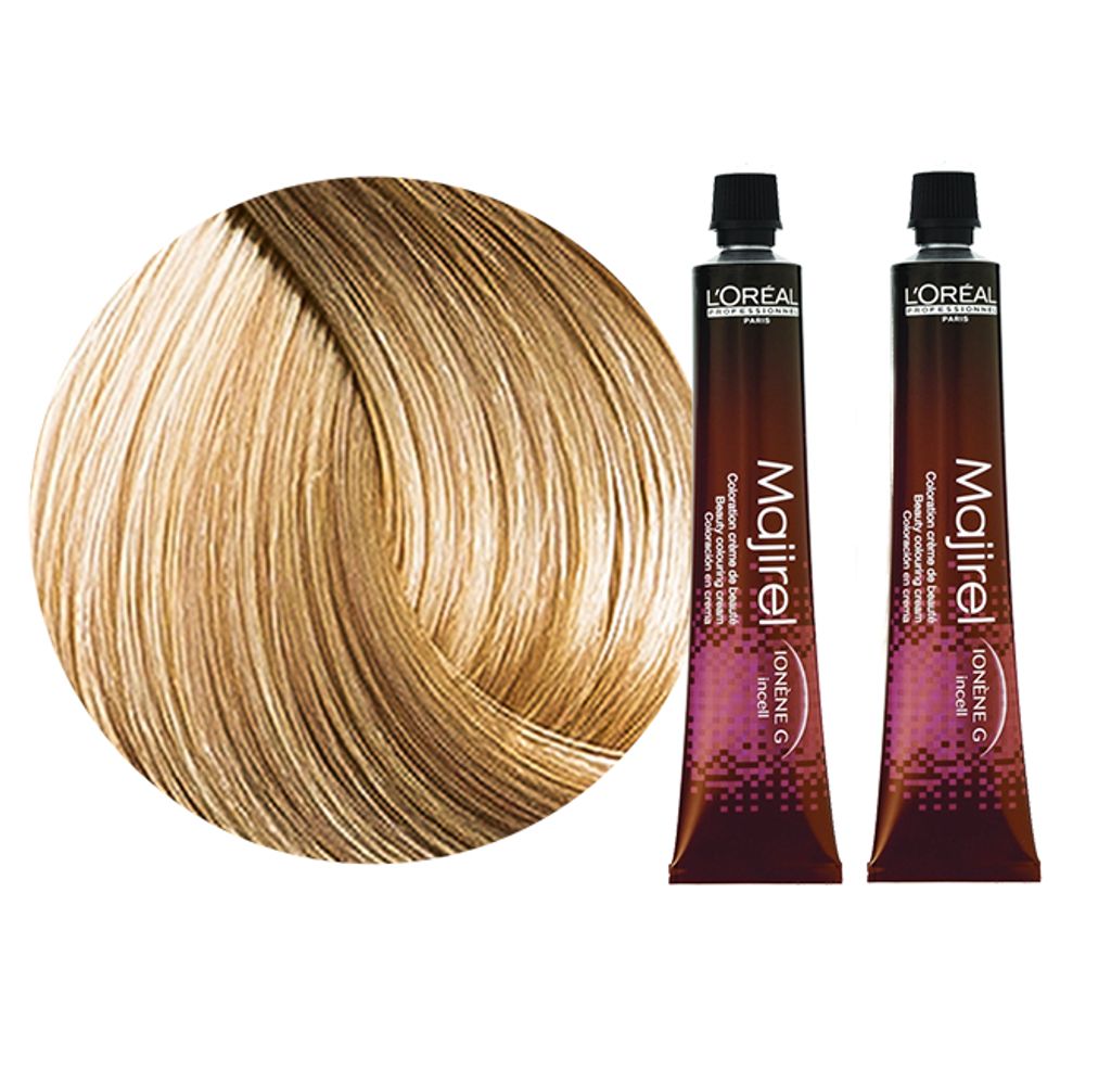 L'oréal Professionnel | Haarfarbe Majirel 9 - 2x50ml - Sehr hellblond - 100% Grauabdeckung - Pflegeformel