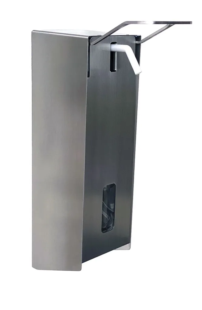 Distributeur désinfectant Carolina 1 L Inox contre les bactéries mains