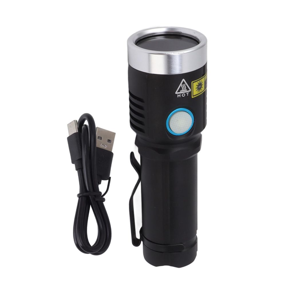 Latarka UV 20 W 365 nm – ładowana przez USB, światło Zdjęcie produktu 