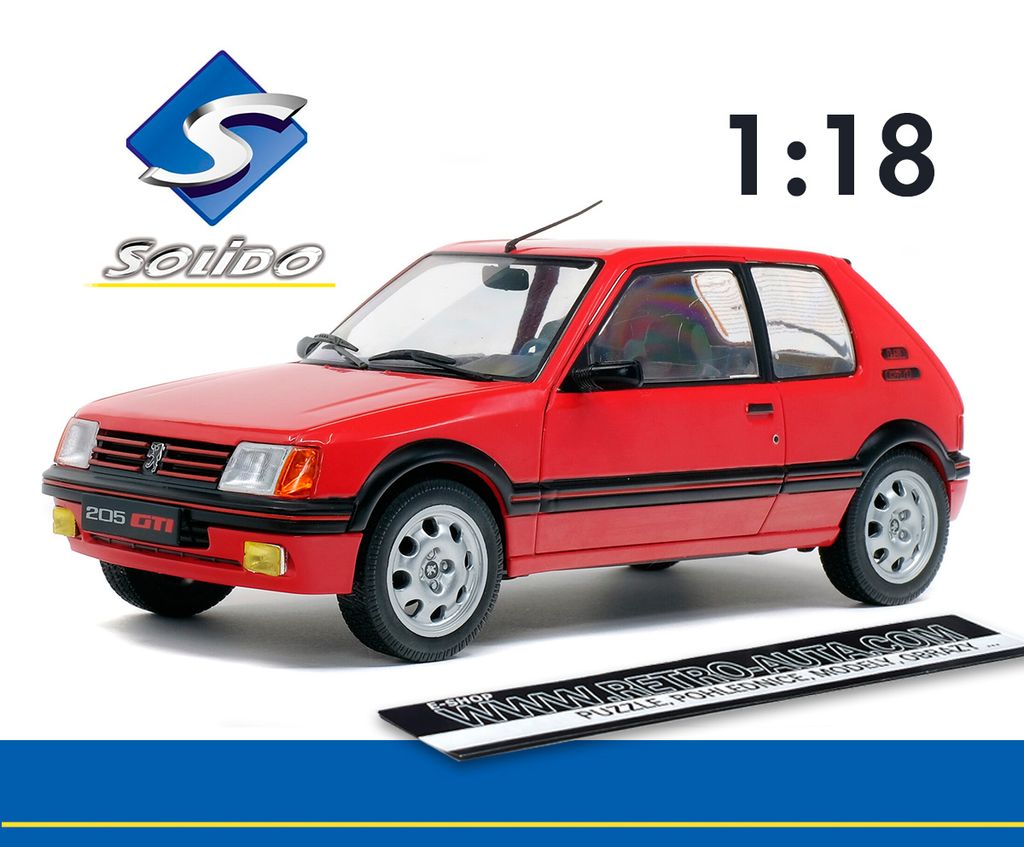 Solido Peugeot 205 GTI, Model klasického automobilu, Obrázek produktu 