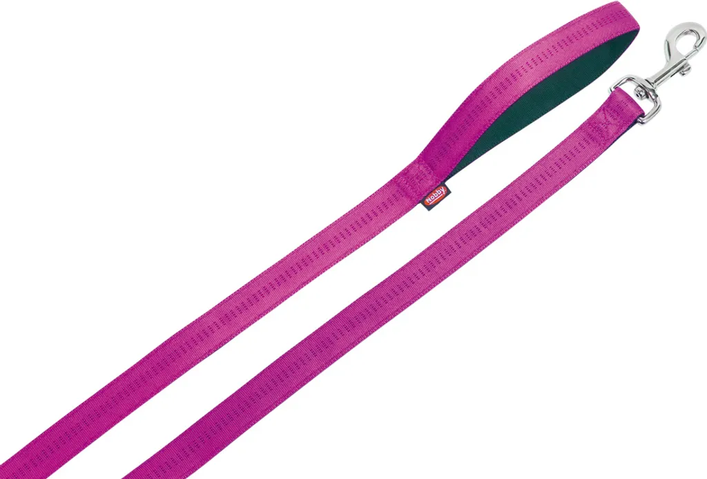 Guinzaglio Nobby Soft Grip Fucsia 120cm x 25mm | Nylon Imbottito Professionale
